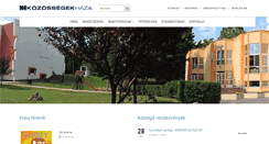 Desktop Screenshot of kozossegekhaza.khszinhaz.hu