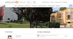 Desktop Screenshot of kozkincs.khszinhaz.hu
